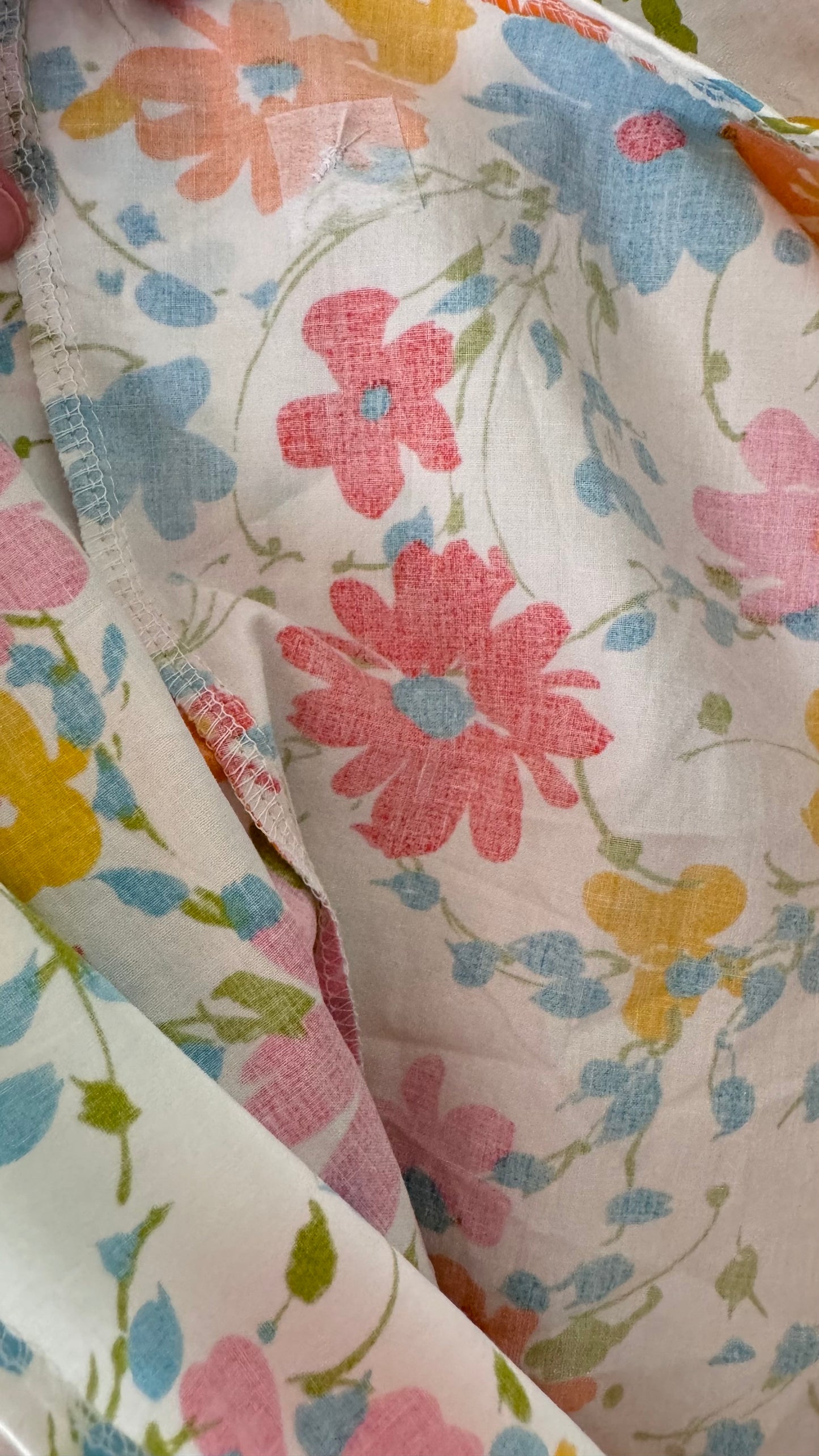MULTI COLOUR FLORAL 2 PIECE SKIRT & TOP SET (M)
