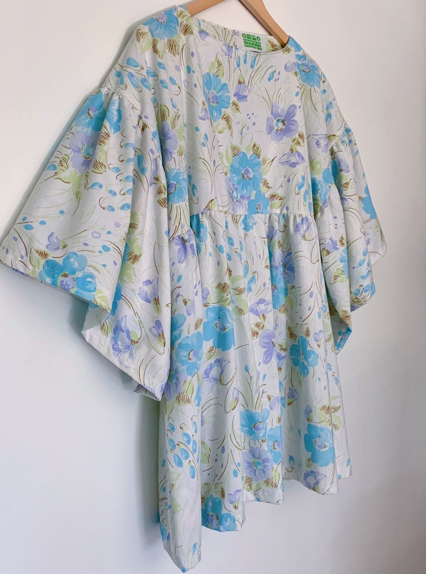 BLUE COSMOS FLOWY DRESS (S/M)