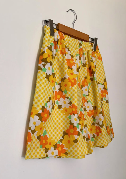 YELLOW PICNIC SHORTS (XS)