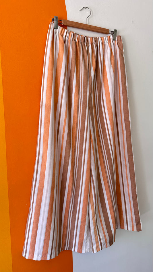 RUST STRIPE PANTS (SIZE L)
