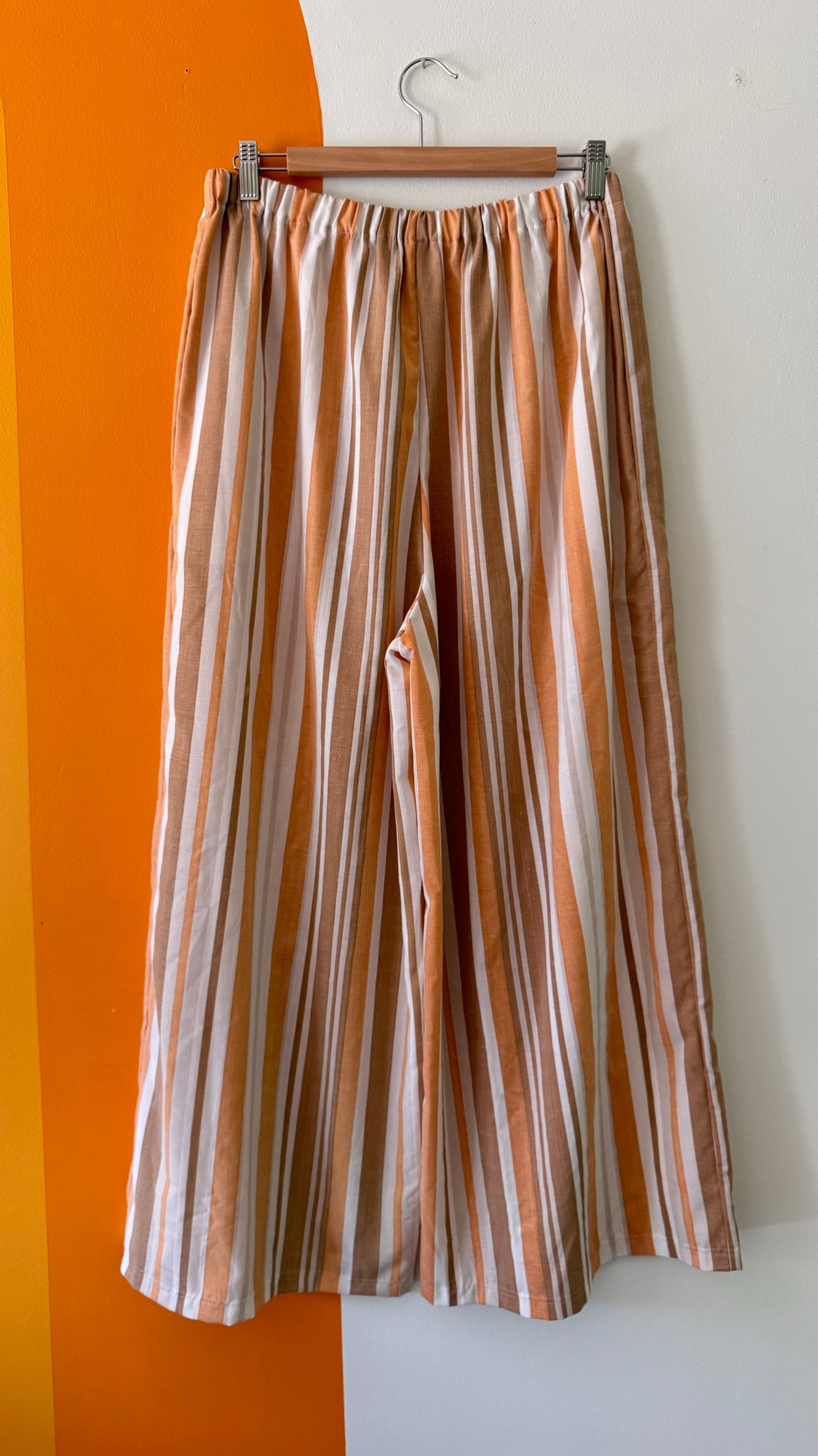 RUST STRIPE PANTS (SIZE L)