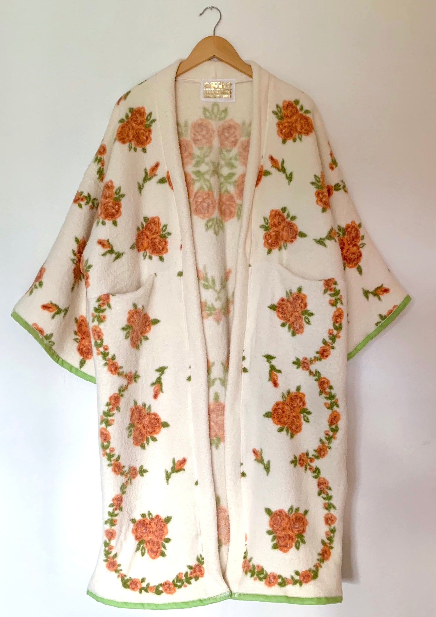 ORANGE YOU ROSY! BLANKET COAT (O/S)