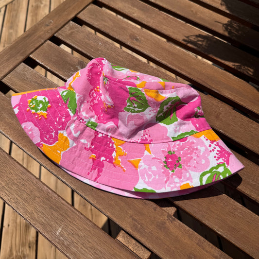 PINK PEONY BUCKET HAT