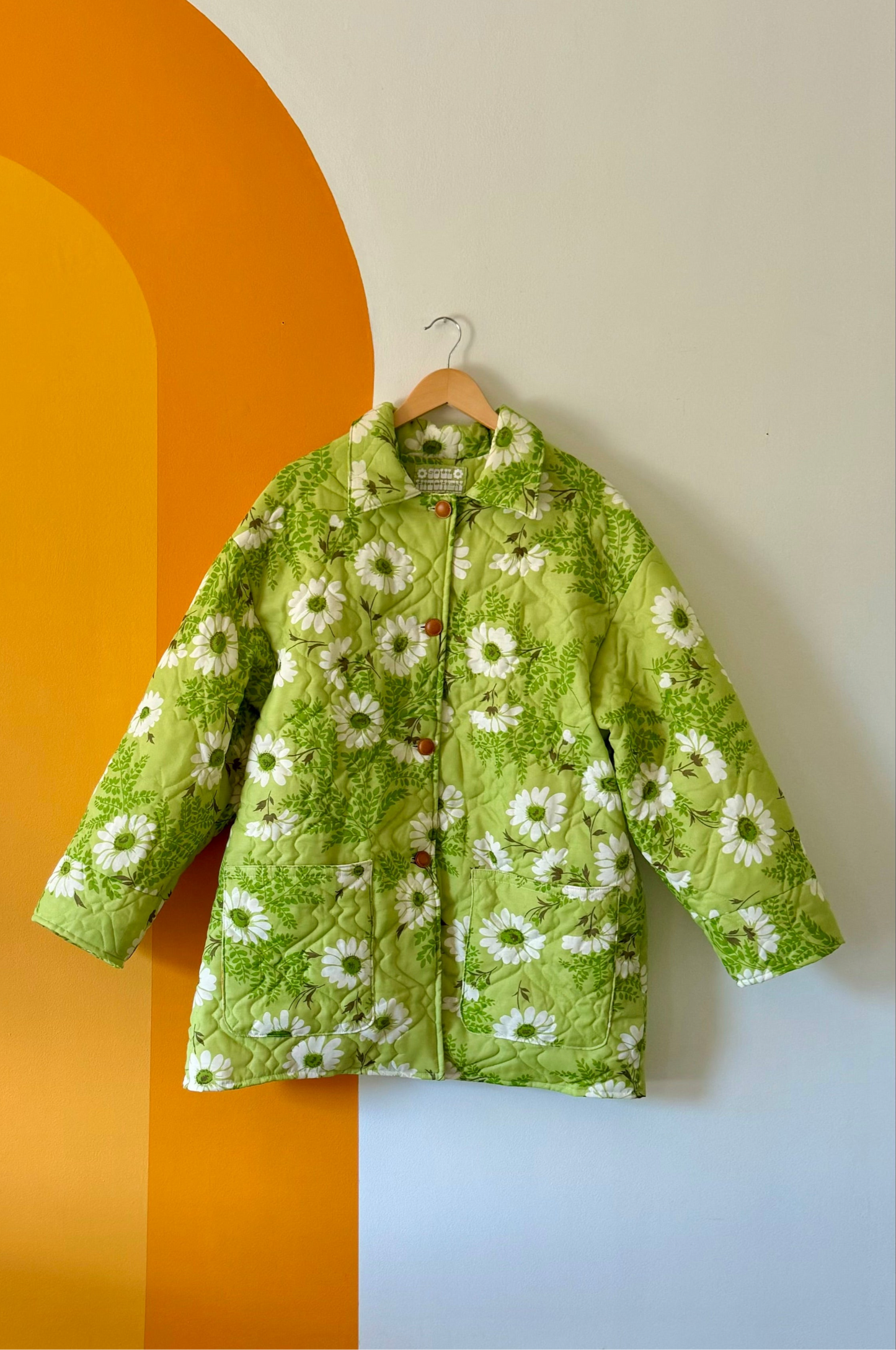 GREEN WITH ENVY COLLARED COAT (L/XL)