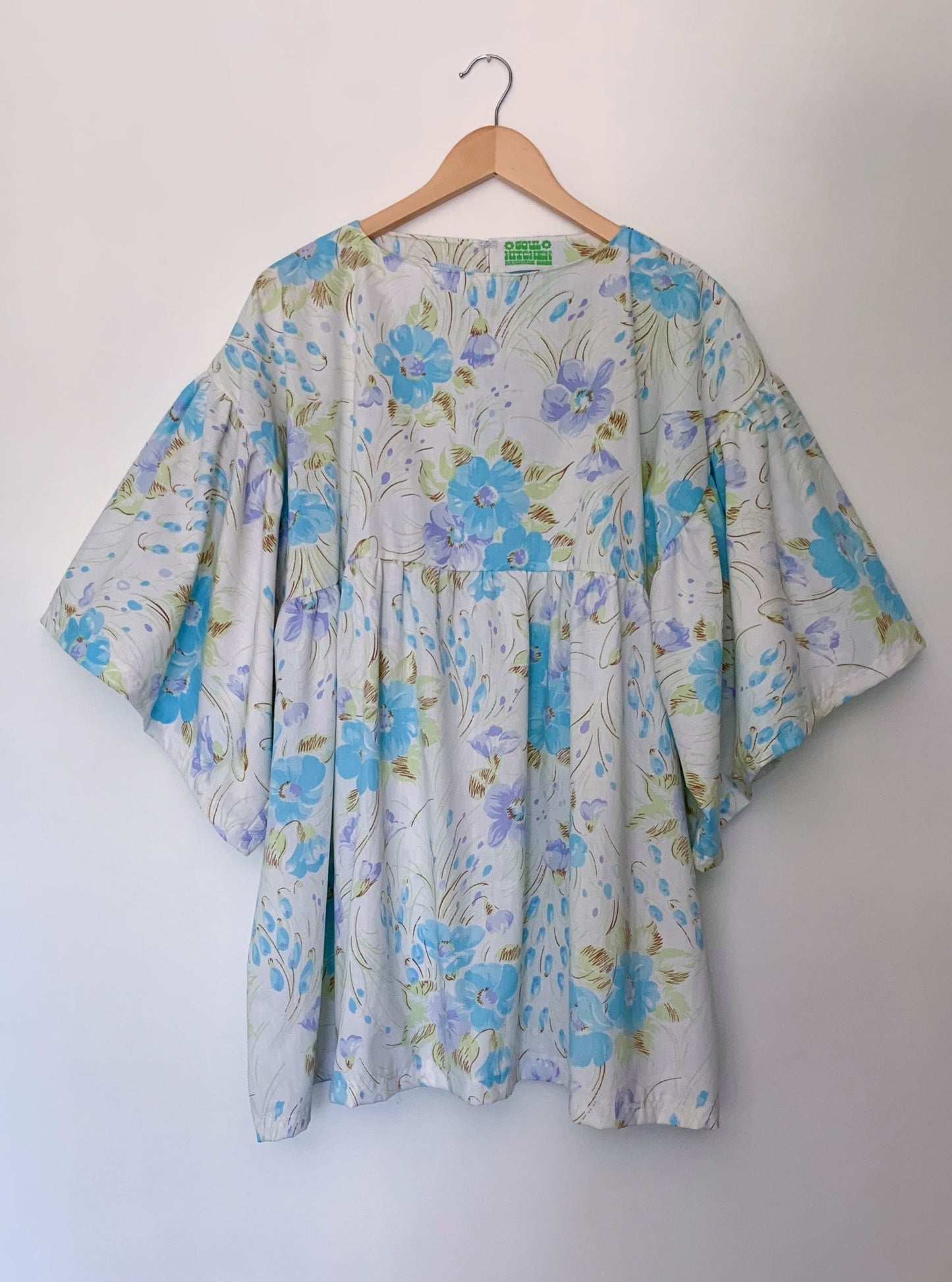 BLUE COSMOS FLOWY DRESS (S/M)