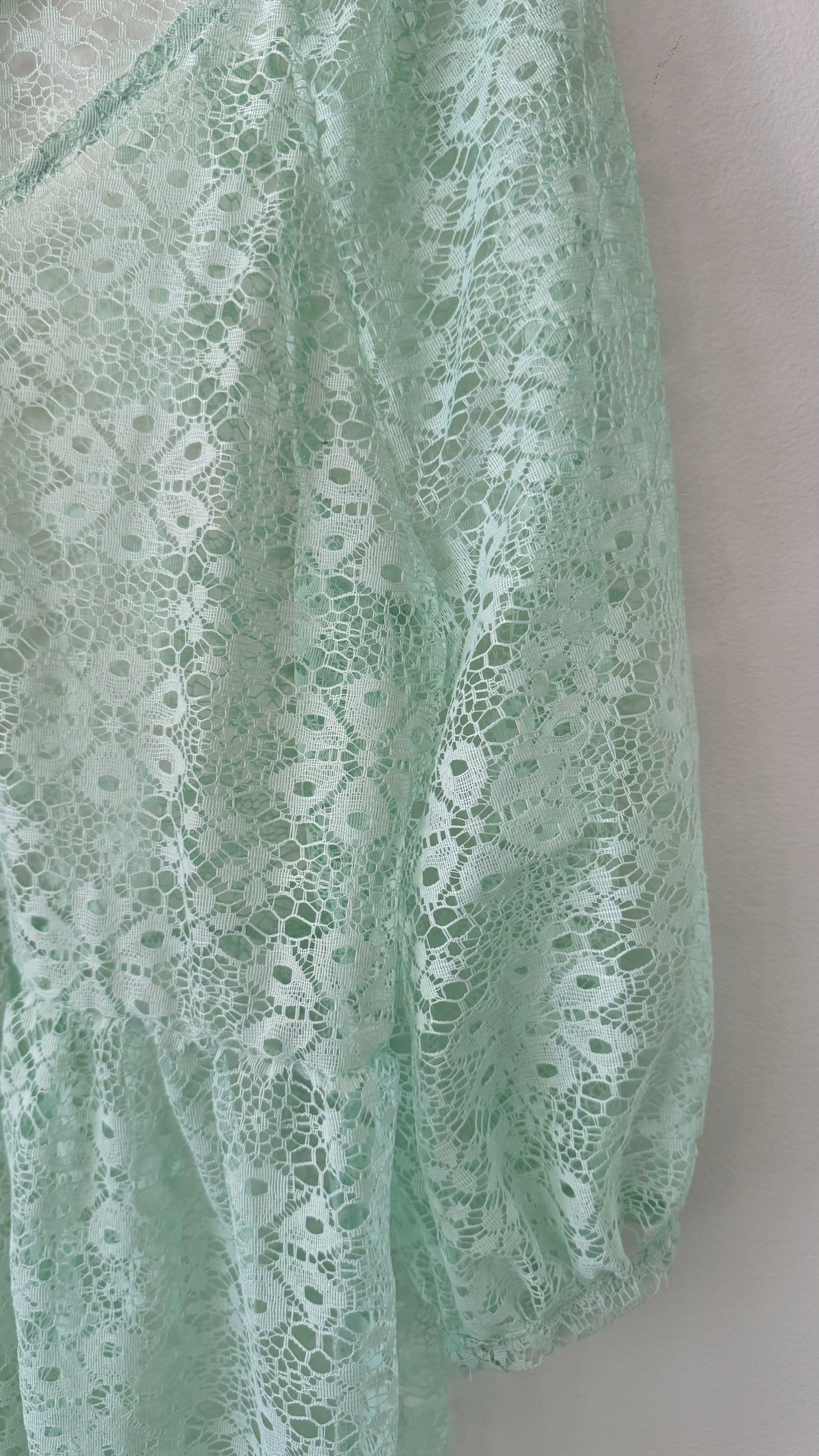 TEAL LACE DRESS (M/L)
