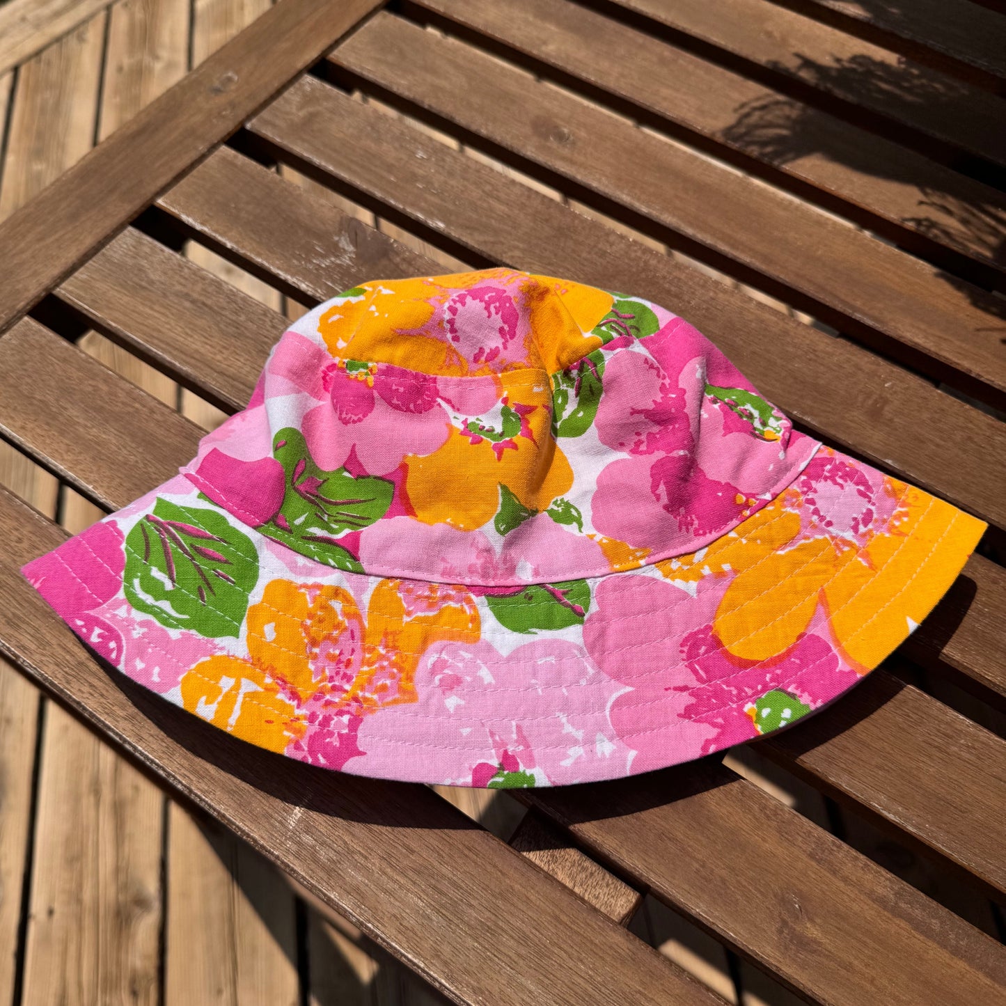 PINK PEONY BUCKET HAT