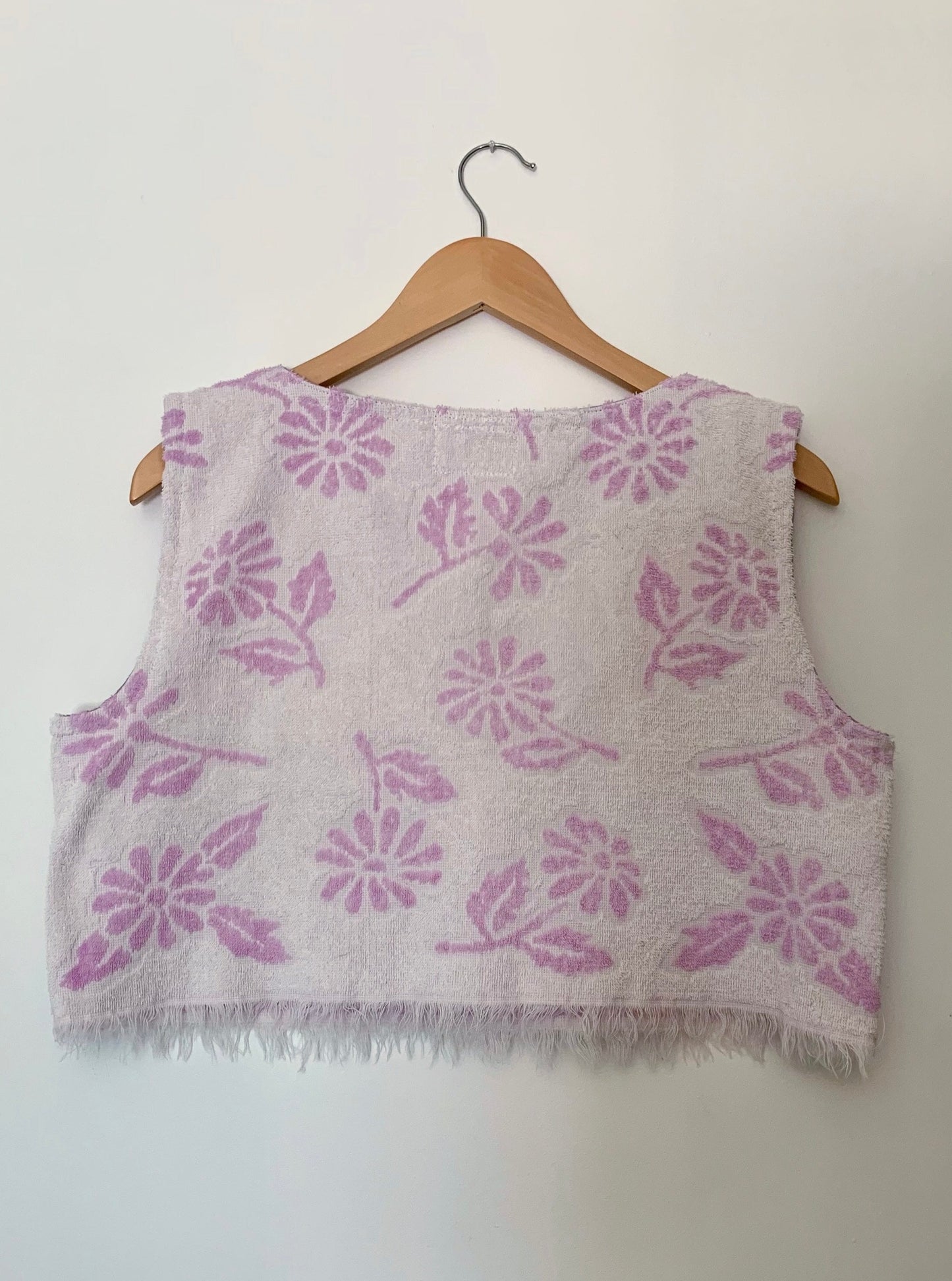 TOWEL TOP in purple meadows (up to size XL)