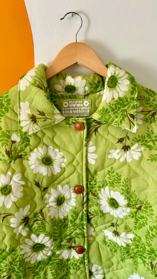 GREEN WITH ENVY COLLARED COAT (L/XL)