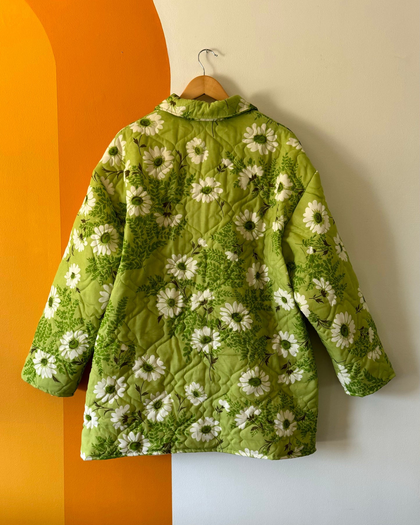 GREEN WITH ENVY COLLARED COAT (L/XL)