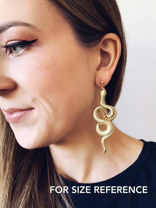 SNAKES! in gold glitter