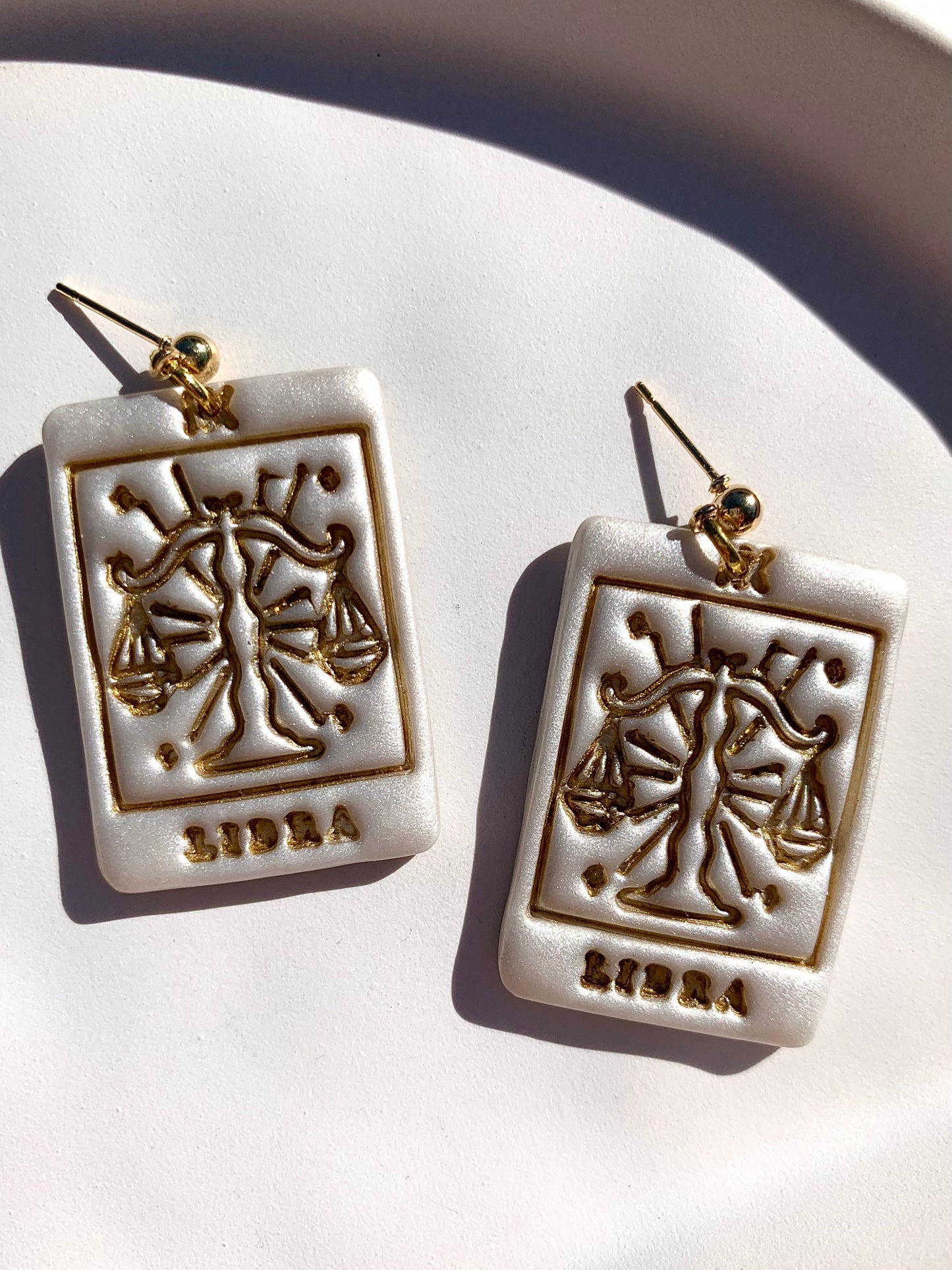 ZODIAC TAROT in cream pearl & gold *LIBRA*