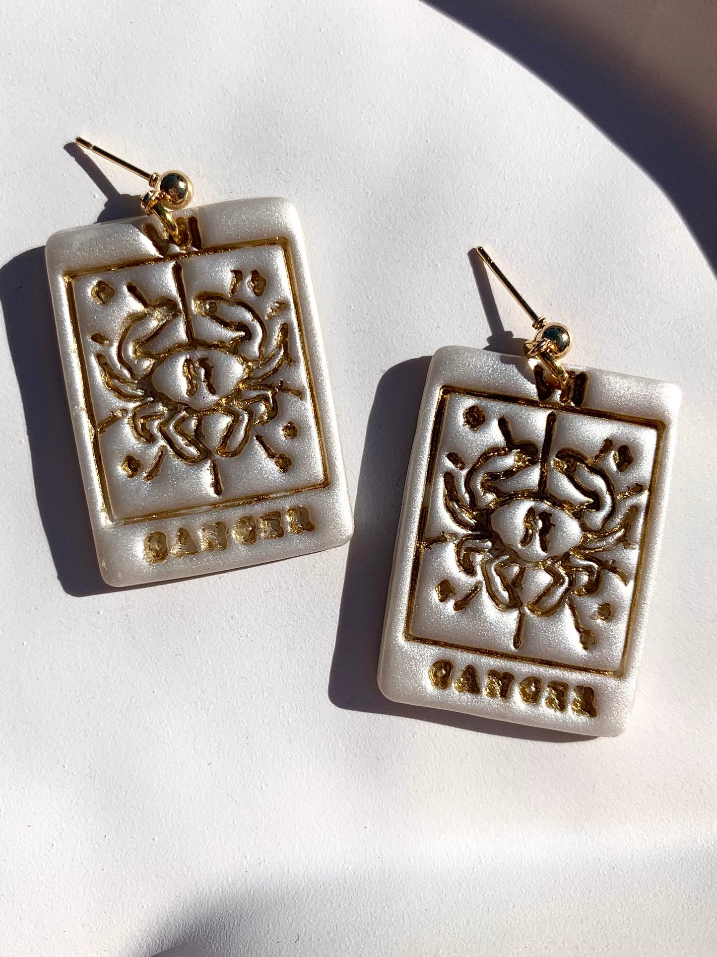 ZODIAC TAROT in cream pearl & gold *CANCER*