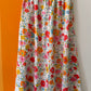 MULTI COLOUR FLORAL 2 PIECE SKIRT & TOP SET (M)