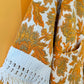 70s PALETTE BROCADE FRINGE DUSTER (O/S)