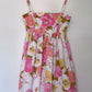 PINK PANSIES BABYDOLL DRESS (S)