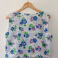 BLUE & PURPLE RETRO FLOWER CROP TANK (M/L)