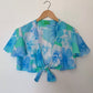 BLUE FLORAL BREEZE 2 PIECE SKIRT & TOP SET (M)
