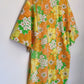 ORANGE ALOHA HIPPIE DRESS (L)