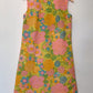 DRESS in 60s crepe floral mod (size MEDIUM)