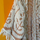 TUFTED TAN FRINGY DUSTER (O/S)