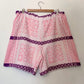 TOWEL SHORTS in purple meadows (XL to 3XL)
