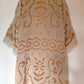 TUFTED TAN FRINGY DUSTER (O/S)