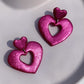 BIG LOVE in berry glitter