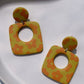 NINA in chartreuse with orange florals
