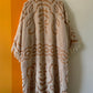 TUFTED TAN FRINGY DUSTER (O/S)