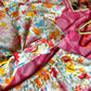 MULTI COLOUR FLORAL 2 PIECE SKIRT & TOP SET (M)