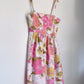 PINK PANSIES BABYDOLL DRESS (S)