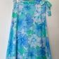 BLUE FLORAL BREEZE 2 PIECE SKIRT & TOP SET (M)