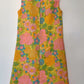 DRESS in 60s crepe floral mod (size MEDIUM)