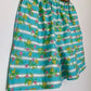 BLUE FLORAL STRIPE SHORTS (L)