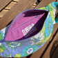 TEAL FLORAL FANNY PACK