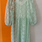 TEAL LACE DRESS (M/L)