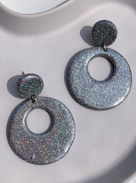 JANIS in silver glitter