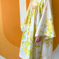 PASTEL FLOWER POWER BELL SLEEVE DRESS (M/L)