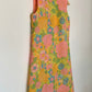 DRESS in 60s crepe floral mod (size MEDIUM)