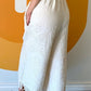 CREAM CHENILLE FRINGE PANTS (S)