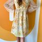 SOFT FLORAL GHOST SLEEVE DRESS (S)