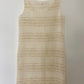 EARTHY CREAM KNIT DRESS (M)