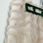 TUFTED CREAM FRINGE PANTS (M)