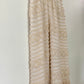 TUFTED CREAM FRINGE PANTS (M)
