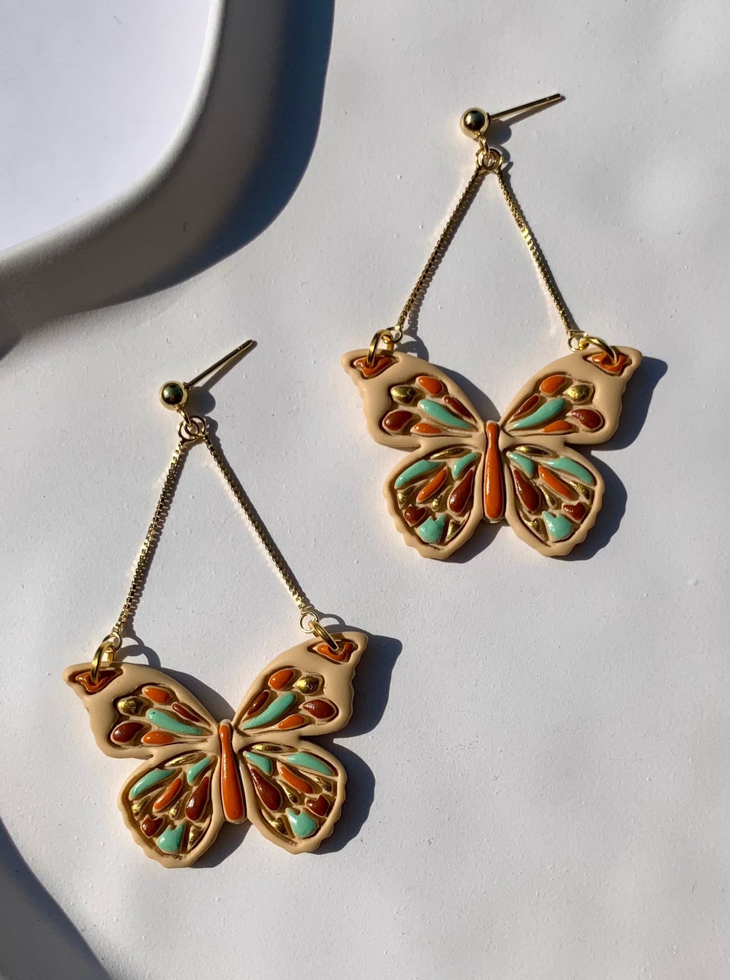 BUTTERFLIES in tan