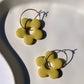 SINGLE BLOOM hoop in chartreuse