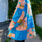 GROOVY YARN-TIED QUILT COLLARED COAT (M/L)