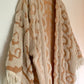 TUFTED TAN FRINGY DUSTER (O/S)