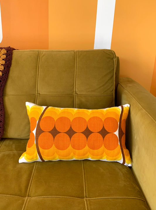 CIRCULAR 70'S DREAM THROW PILLOW COVER